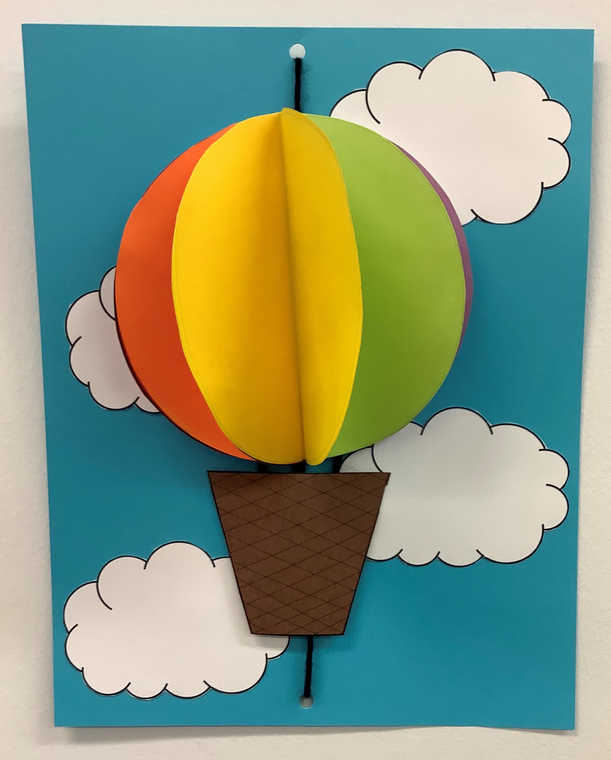 Image for Artsy Smartsy Kids | 3-D Paper Hot Air Balloon