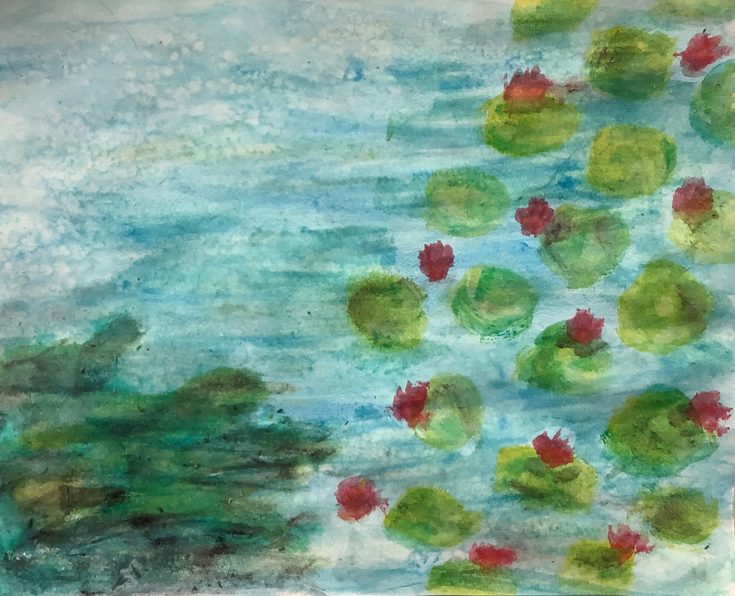 Image for Artsy Smartsy Kids | Monet Watercolor and Salt Painting 