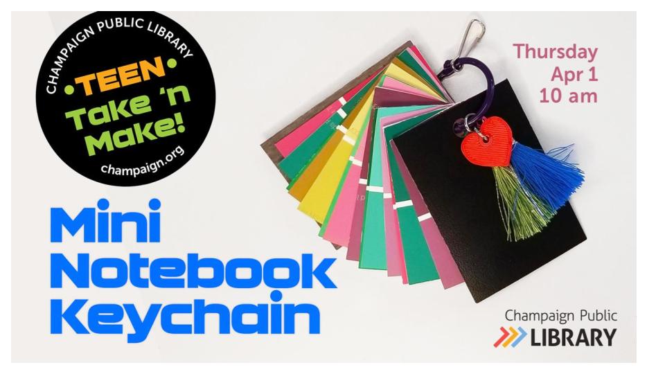 Image for Teen Take n’ Make | Mini Notebook Keychain