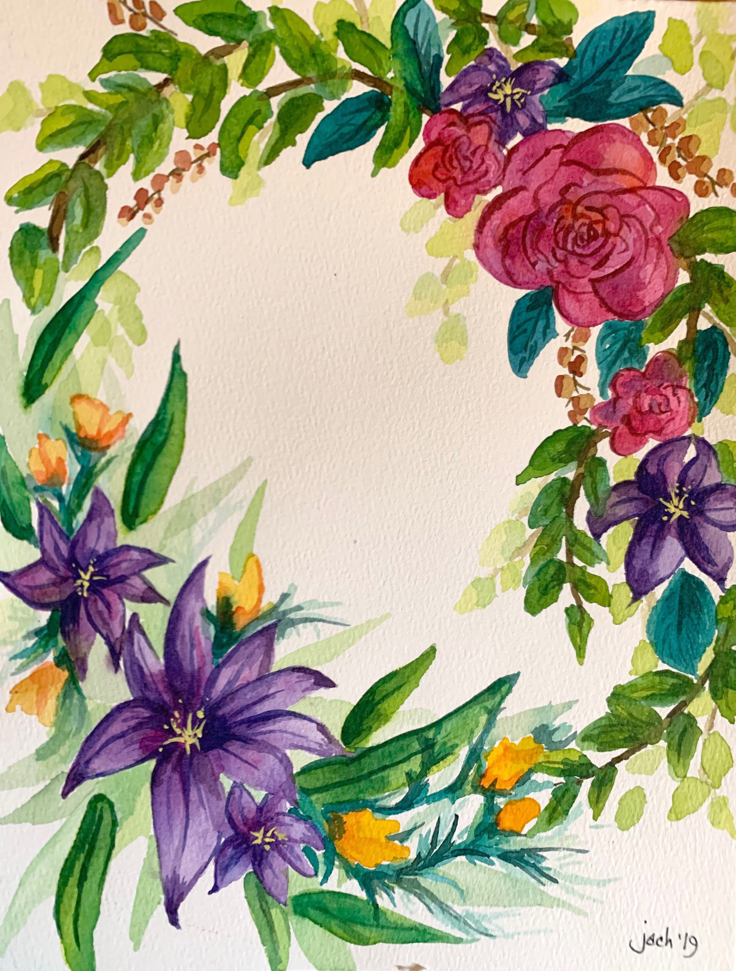Image for Crafty Adults | Watercolor Wreaths